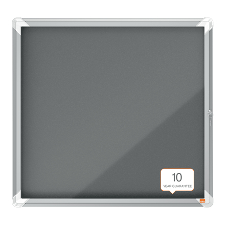 Resim Nobo 1915328 Gri Alüminyum Çerçeveli Ekran Panosu 709 x 668 x 43 mm