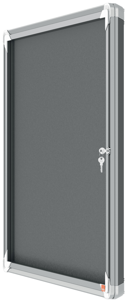Resim Nobo 1915328 Gri Alüminyum Çerçeveli Ekran Panosu 709 x 668 x 43 mm