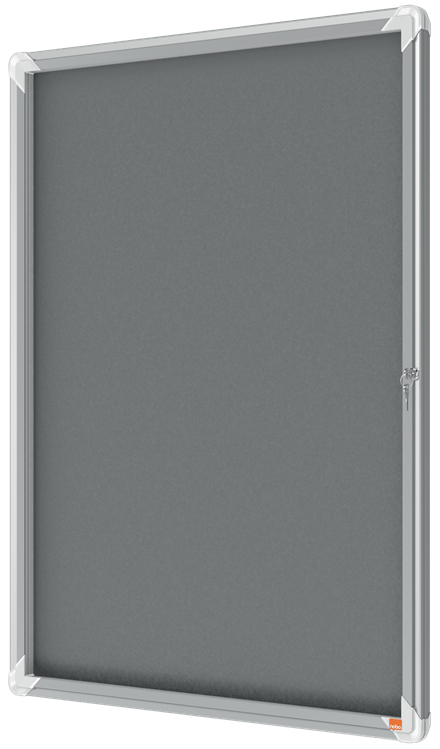 Resim Nobo 1915330 Gri Alüminyum Çerçeveli İç Mekan Panosu - 709x970mm
