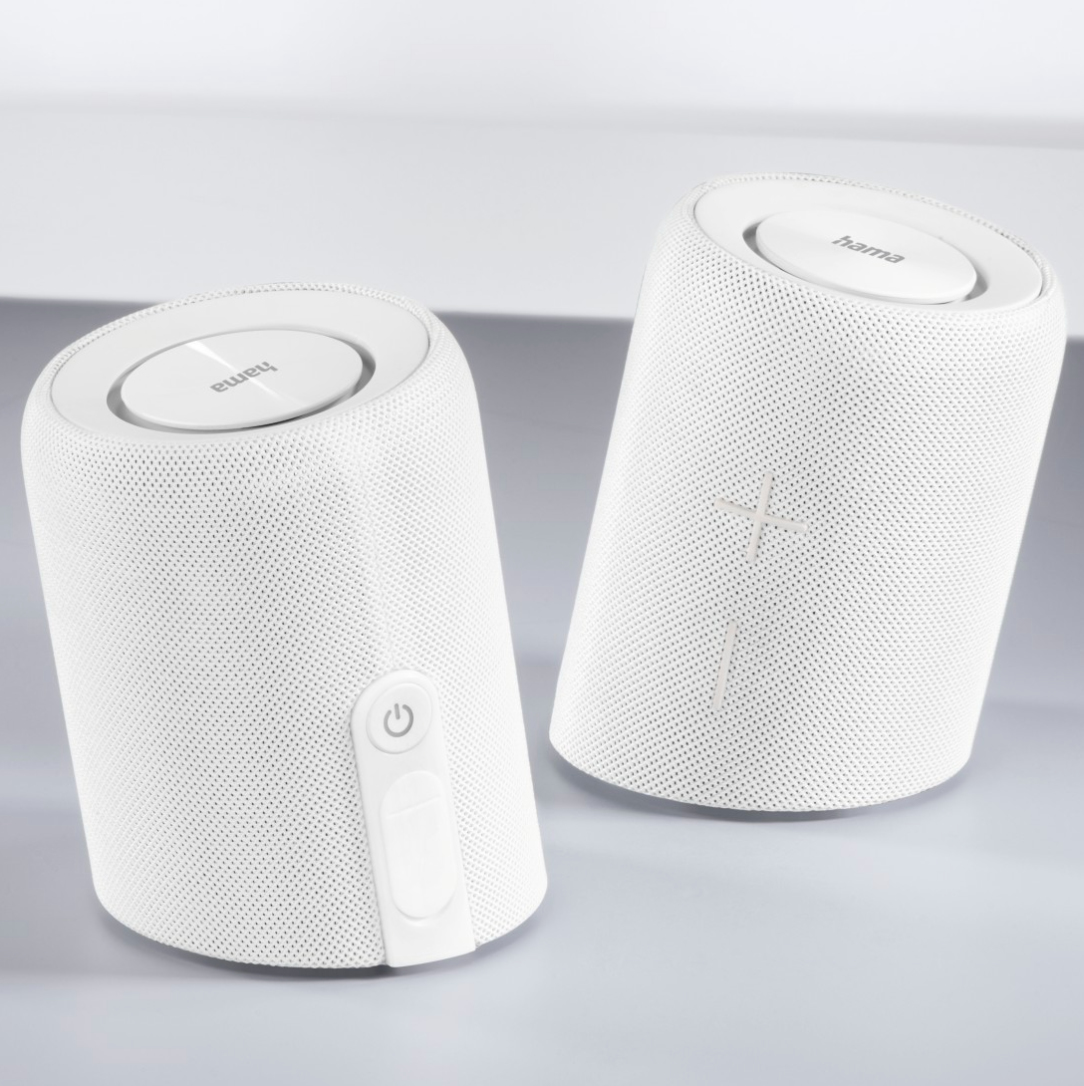 Hama Twin 2.0 Stereo portable speaker White 20 W image 7