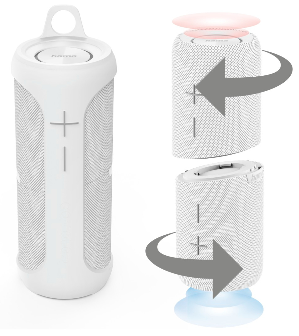Hama Twin 2.0 Stereo portable speaker White 20 W image 19