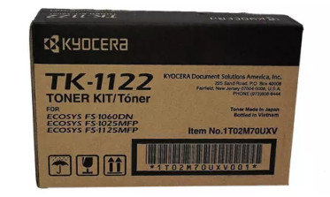 Tóner Kyocera TK-1122 3K Páginas Compatible FS-1060DN/1025MFP/1125MFP Color Negro 1T02M70UX0 - 1T02M70UX0