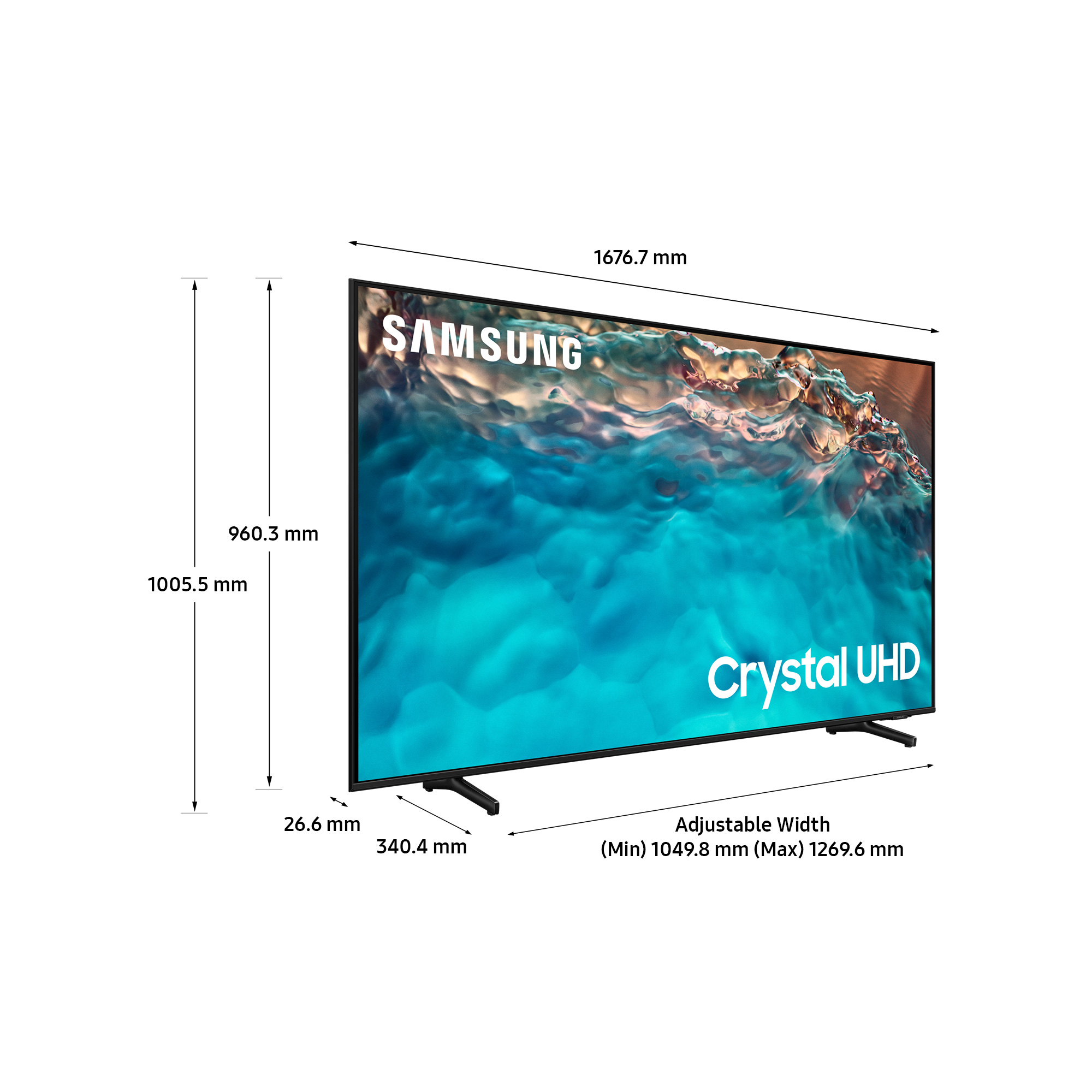 Samsung UE75BU8000KXXU TV – image 2