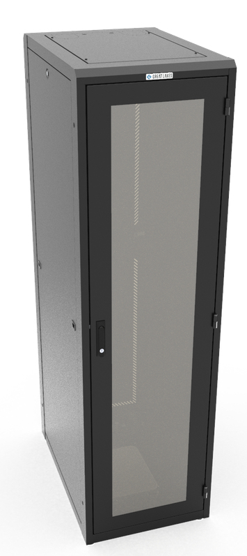 Vertiv GL720E-2436-B-SQM6P rack cabinet 37U Freestanding rack Black – image 1