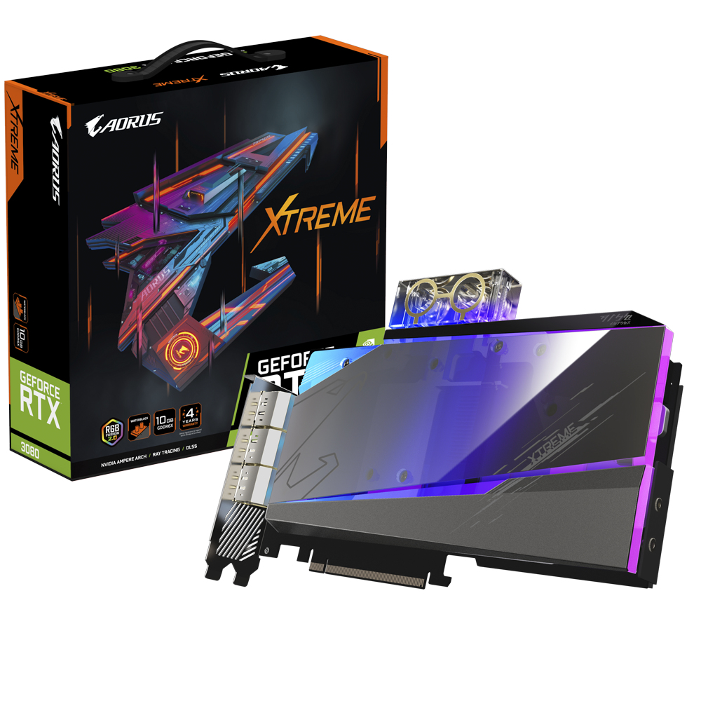 GIGABYTE AORUS GeForce RTX™ 3080 XTREME WATERFORCE WB 10G NVIDIA GeForce RTX 3080 10 GB GDDR6X image 9