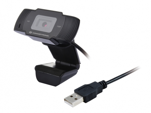 Conceptronic AMDIS 720p HD Webcam mit Mikrofon