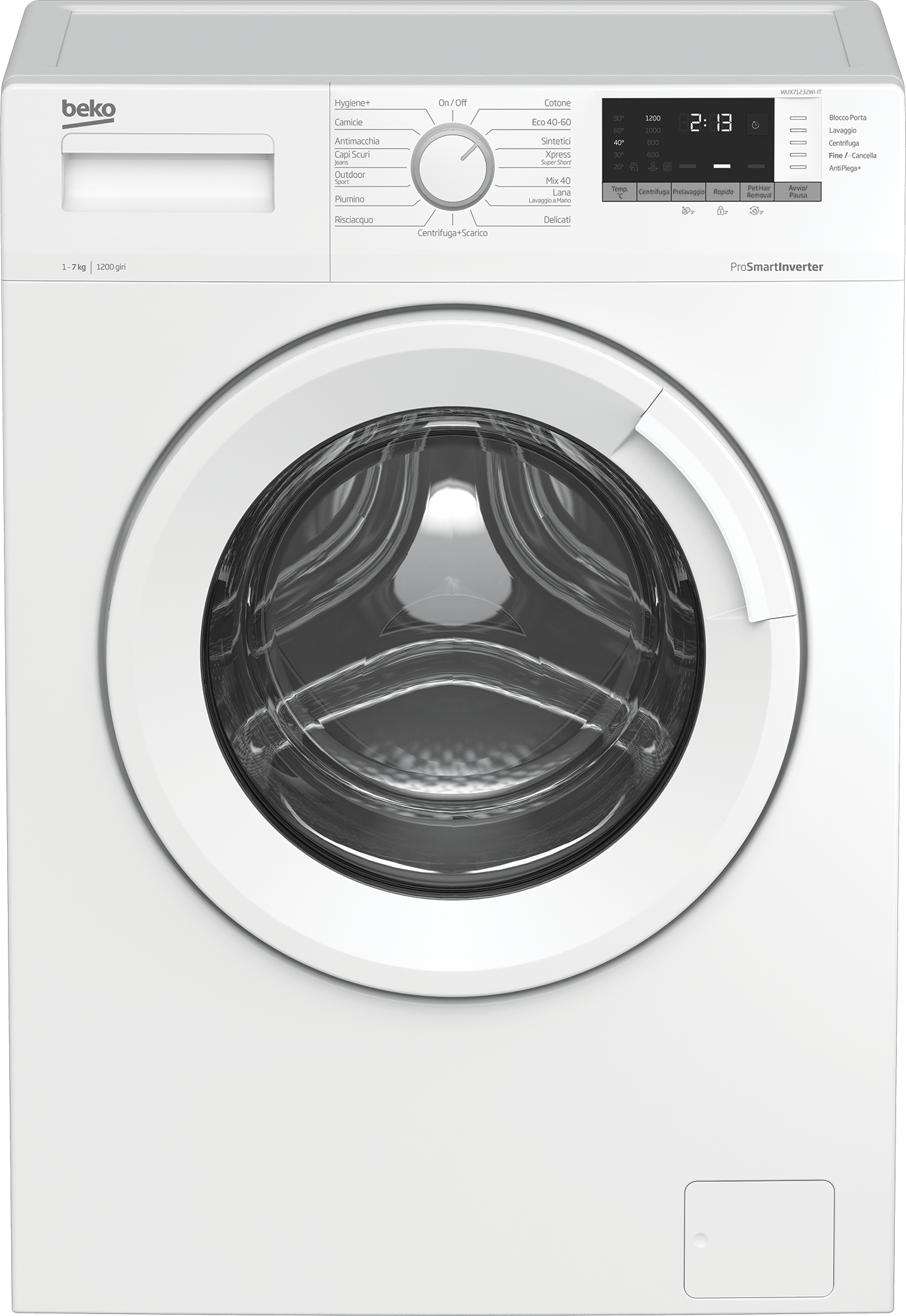 Beko WUX71232WI-IT — vue 1 sur 4