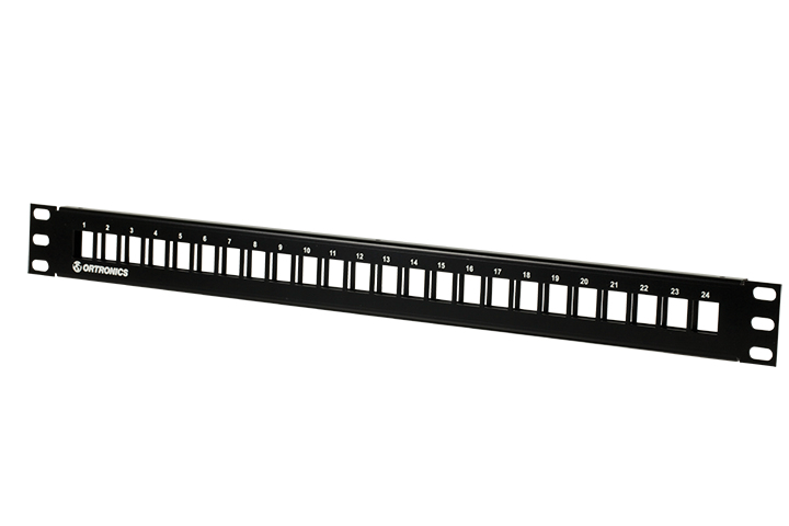Panel de Parcheo Techchoice - 24 Puertos - Plano - Keystone - SPKFU24