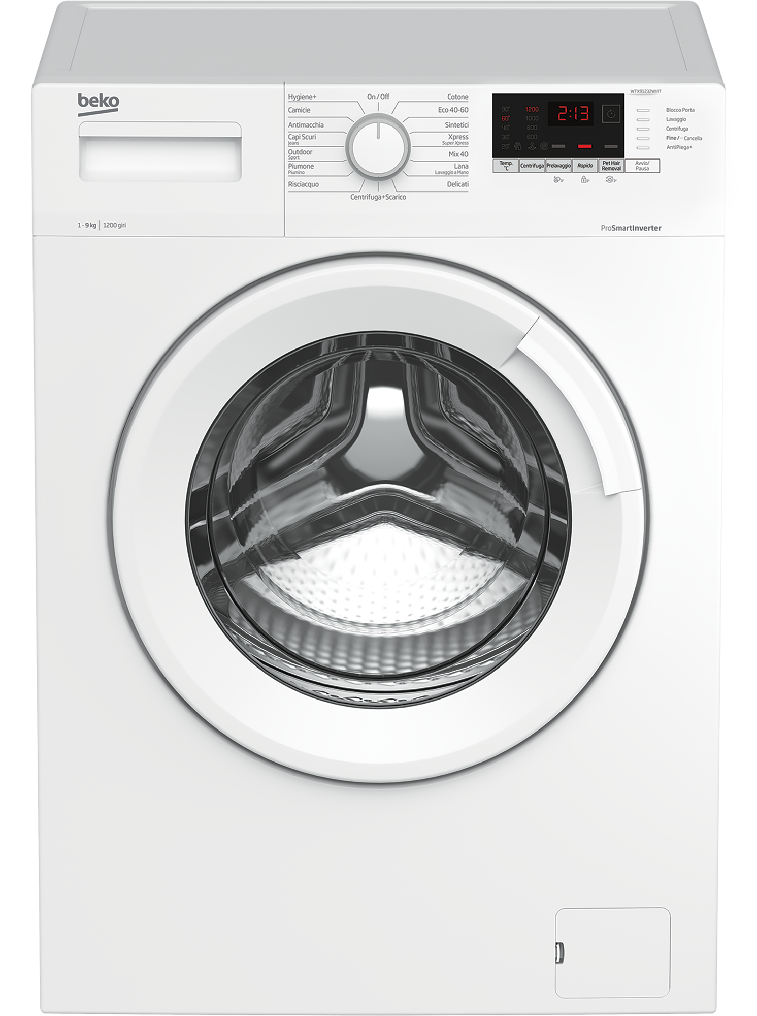Beko WTX91232WI/IT — vue 1 sur 3