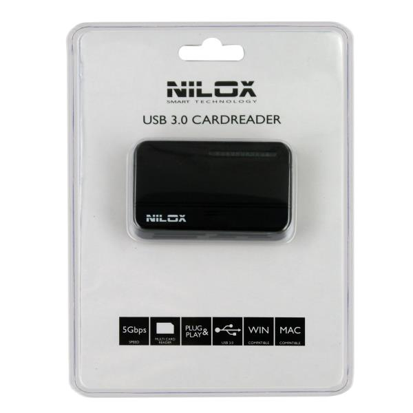 Nilox 10NXCR0030001 card reader USB 3.2 Gen 1 (3.1 Gen 1) Black – image 2