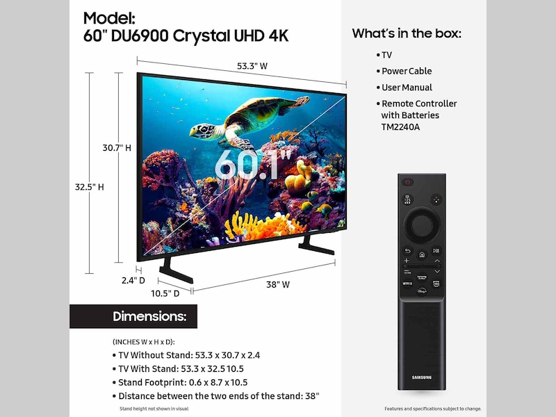 Samsung UN60DU6900FXZA TV – image 5