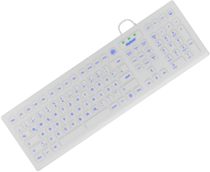 KeySonic KSK-8031INEL-Wh (DE) keyboard Industrial USB QWERTZ German White
