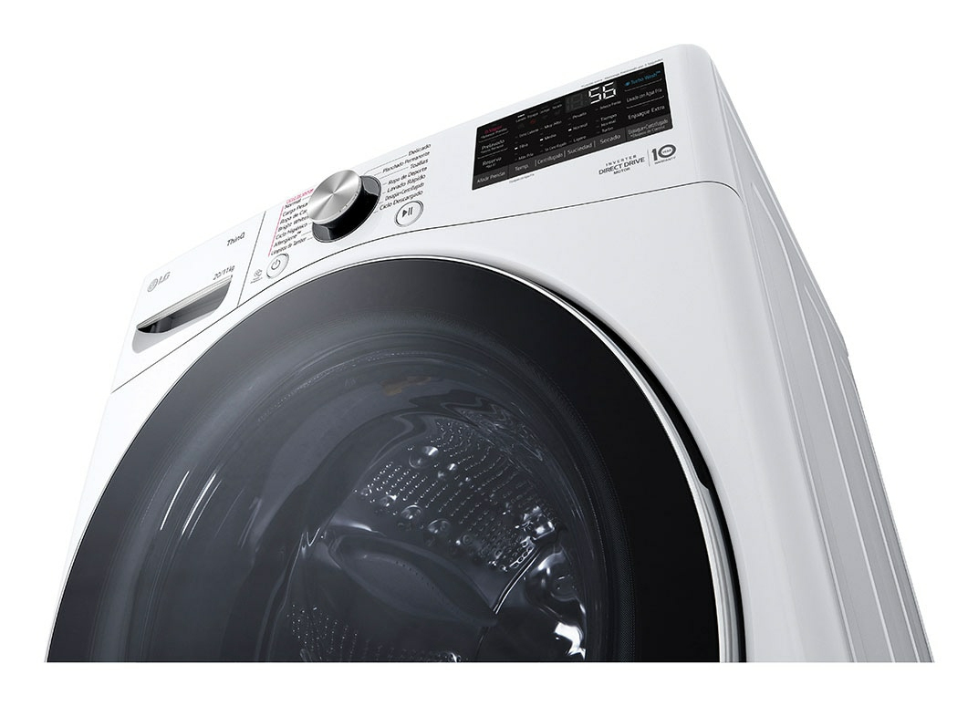 LG WD20WV26R washer dryer Freestanding Front-load White – image 5