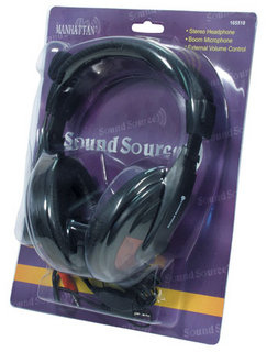 Manhattan 165518 headphones/headset Head-band Gaming Black – image 2