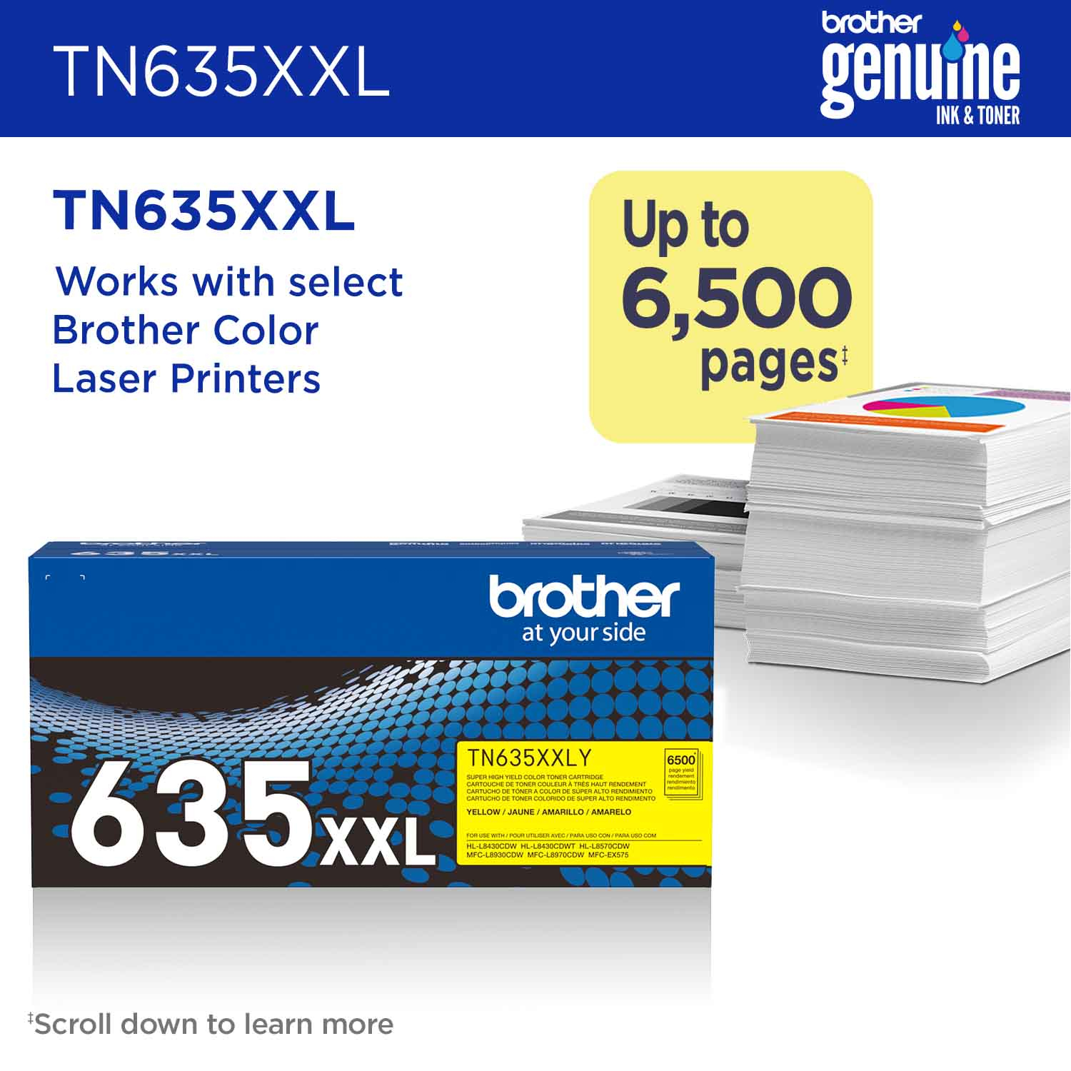 Brother TN-635XXLY toner cartridge 1 pc(s) Original Yellow – image 2