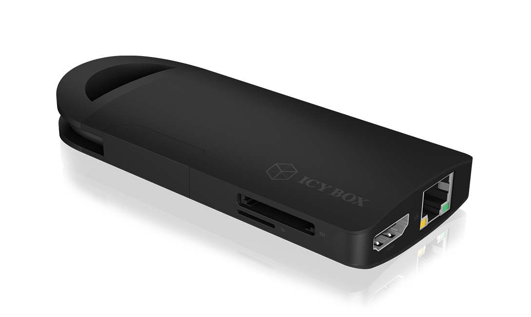 ICY BOX IB-DK4038-CPD Wired USB 3.2 Gen 1 (3.1 Gen 1) Type-C Black – image 3