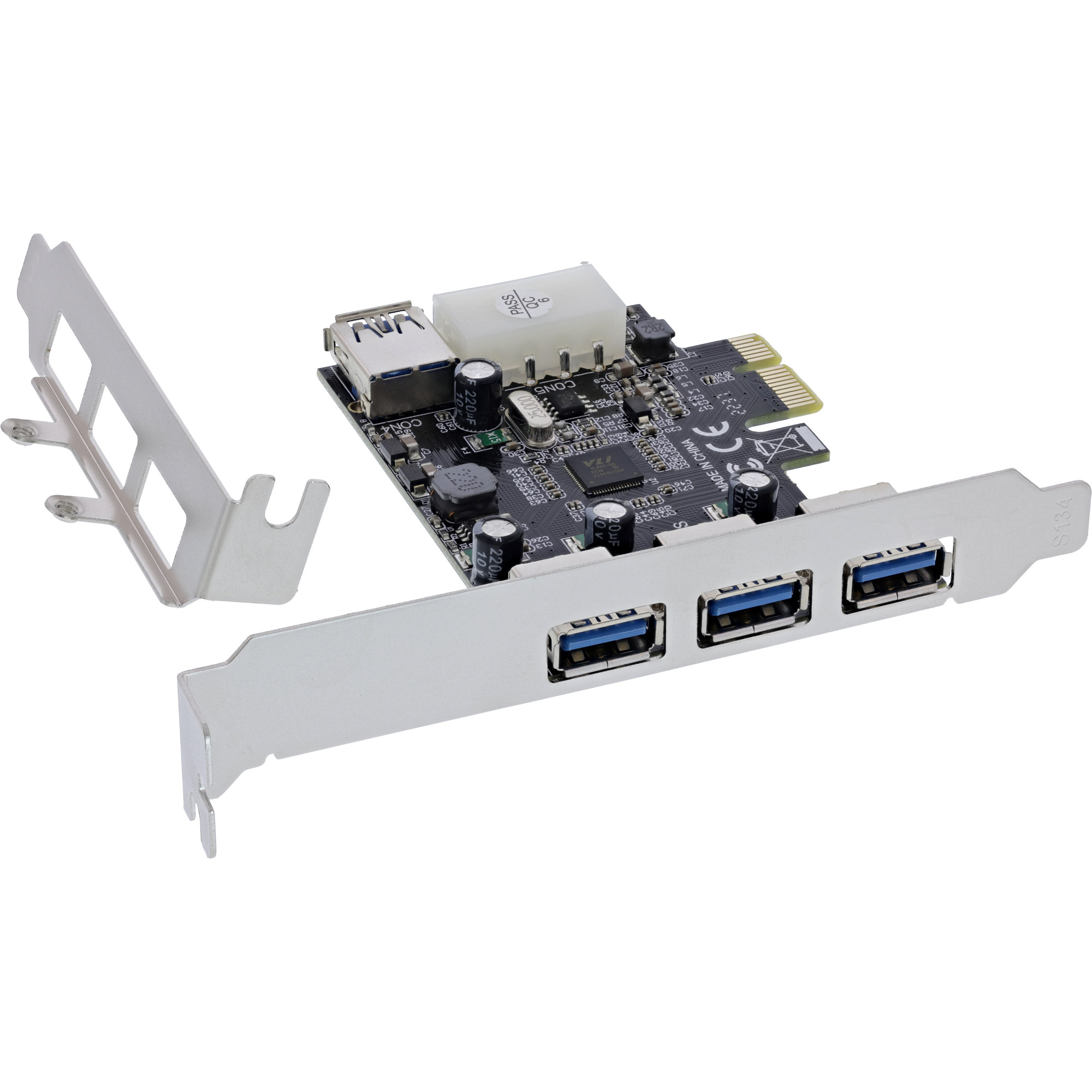 InLine 76662D interface cards/adapter Internal Molex 4-pin, USB 3.2 Gen 1 (3.1 Gen 1) – image 2