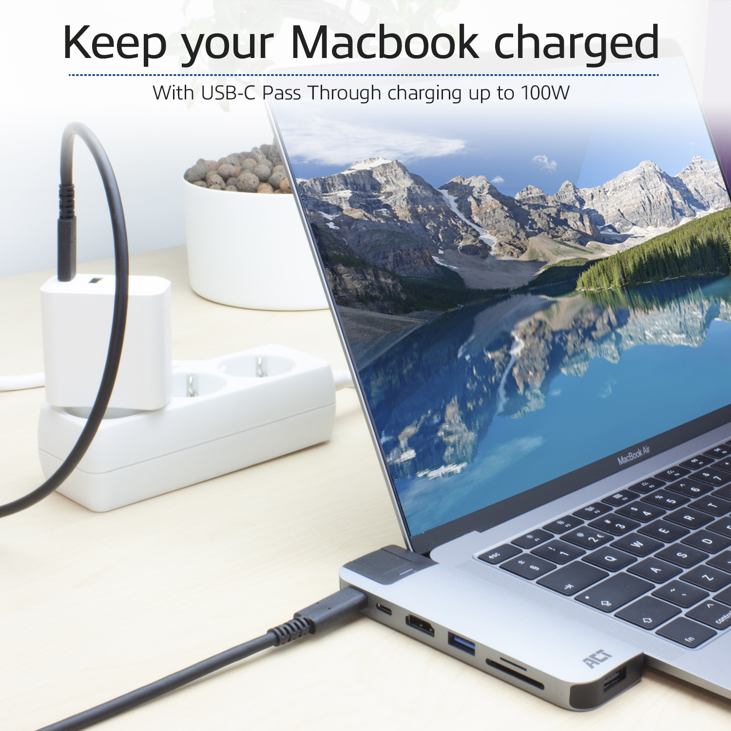 ACT USB-C Thunderbolt™ 3 docking station, HDMI, ethernet, USB hub, card reader, PD pass-through – image 9