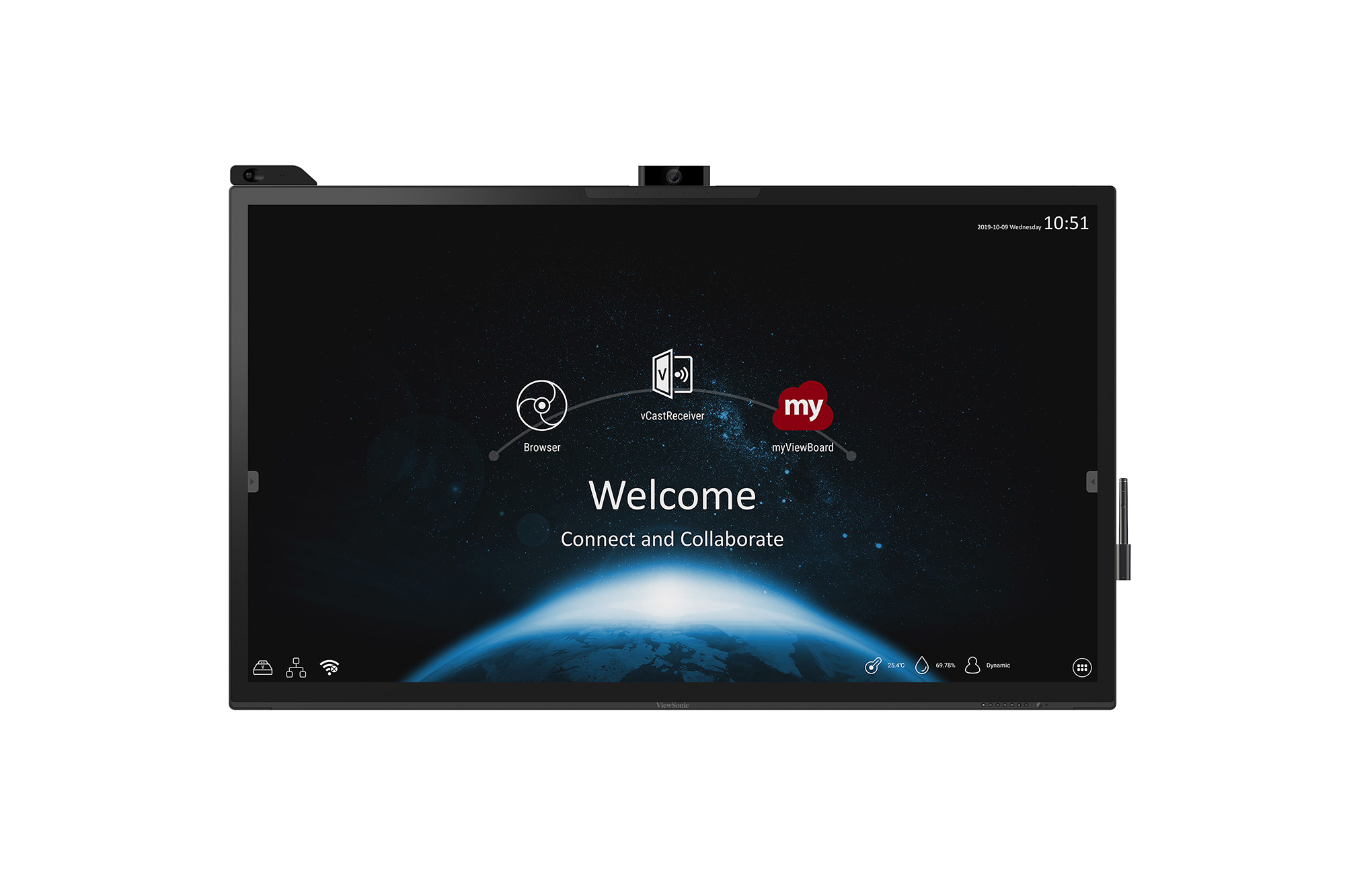 Viewsonic IFP6570 tableau blanc interactif 165,1 cm (65") 3840 x 2160 pixels Écran tactile Noir HDMI