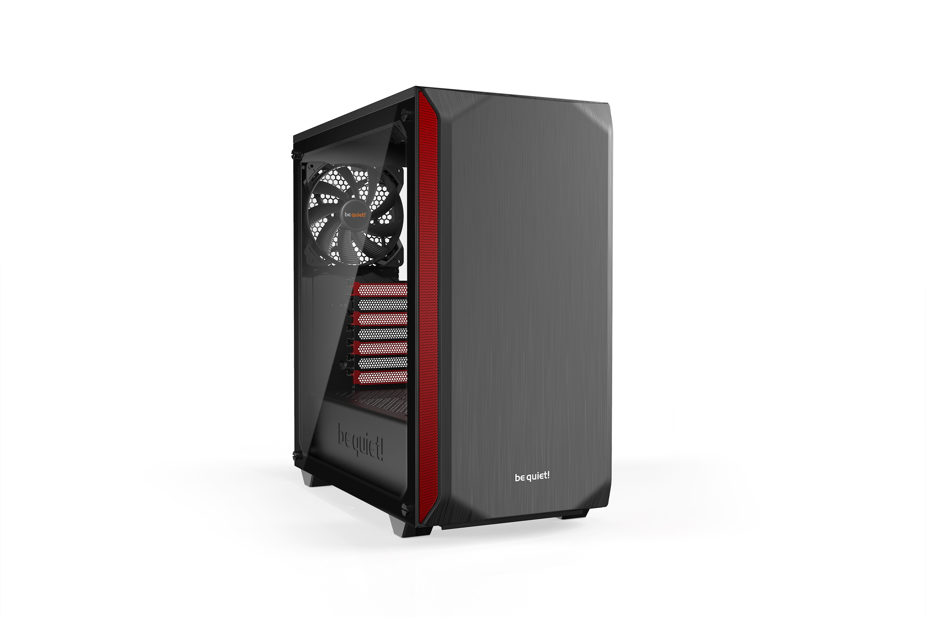 be quiet! PURE BASE 500 Midi Tower Black, Red image 1