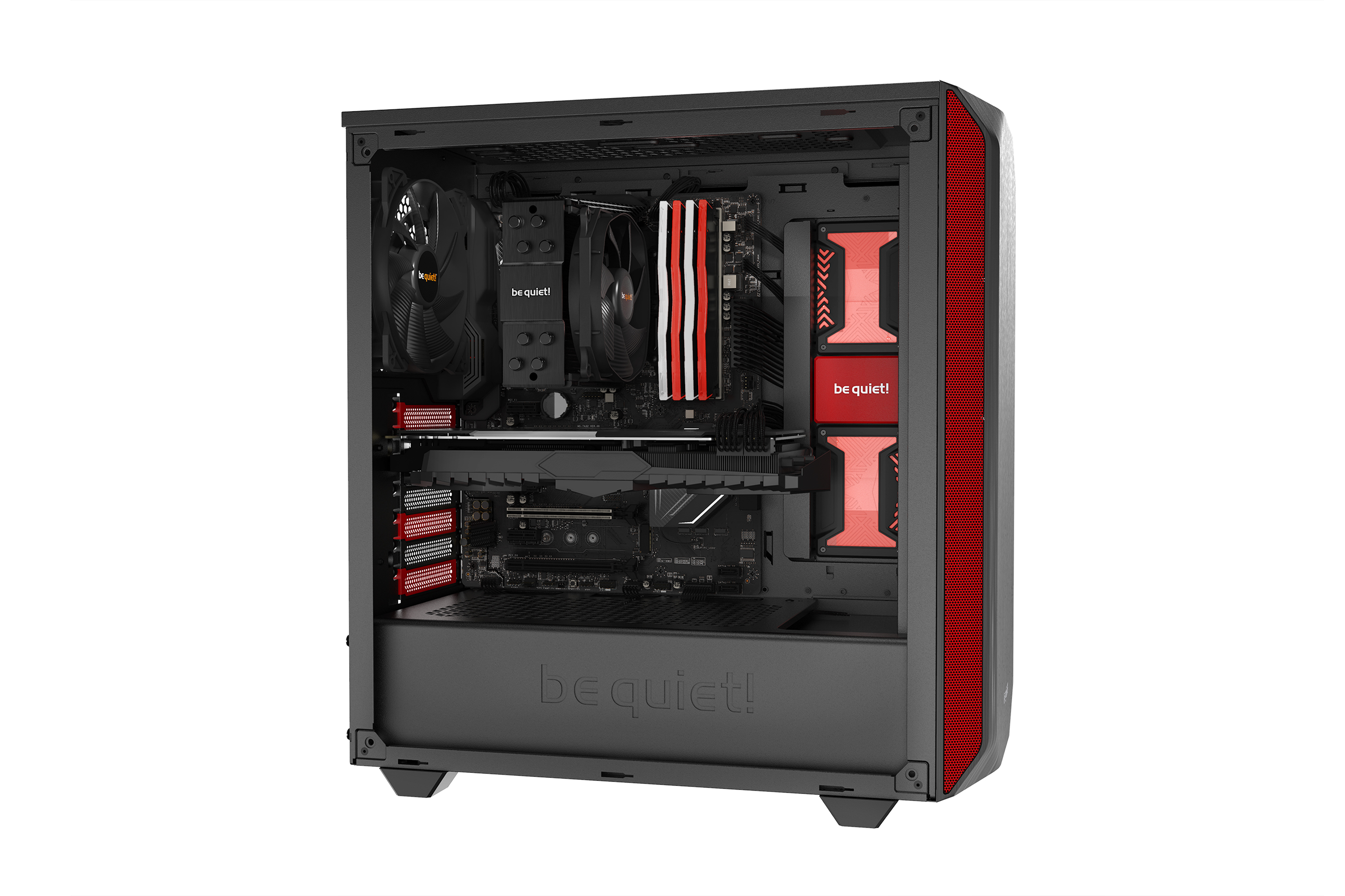 be quiet! PURE BASE 500 Midi Tower Black, Red image 7