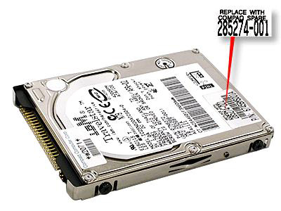 HP SP/CQ HDD 20GB f Evo N800v