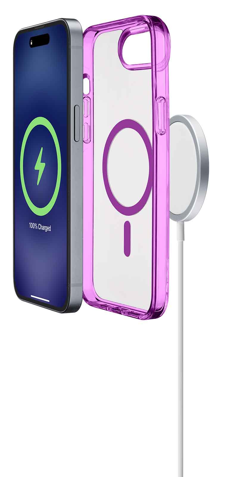 Cellularline Iconic Mag - iPhone 16e/17e Transparent case with colored edges compatible with Magsafe ecosystem – image 5