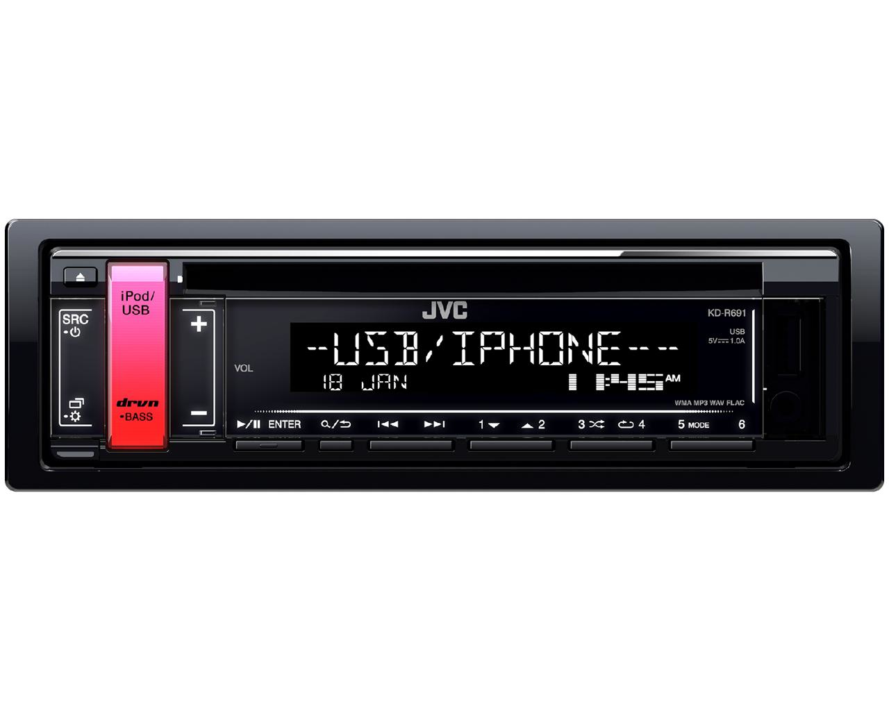 JVC KD-R691 1-DIN CD Receiver – image 3