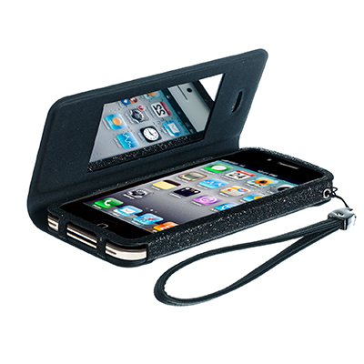 Celly GLAGEIP402 mobile phone case Folio Black – image 2
