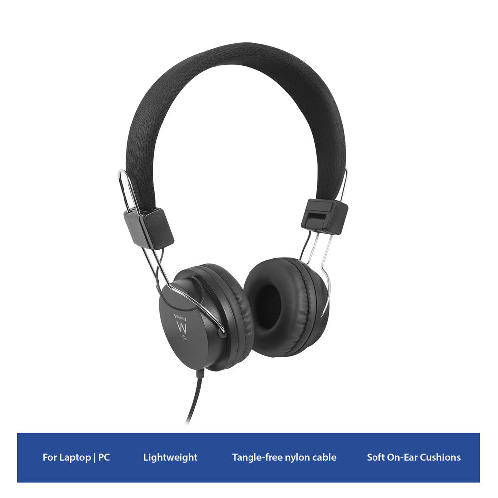 Ewent EW3573 headphones/headset Wired Head-band Music Black – image 2