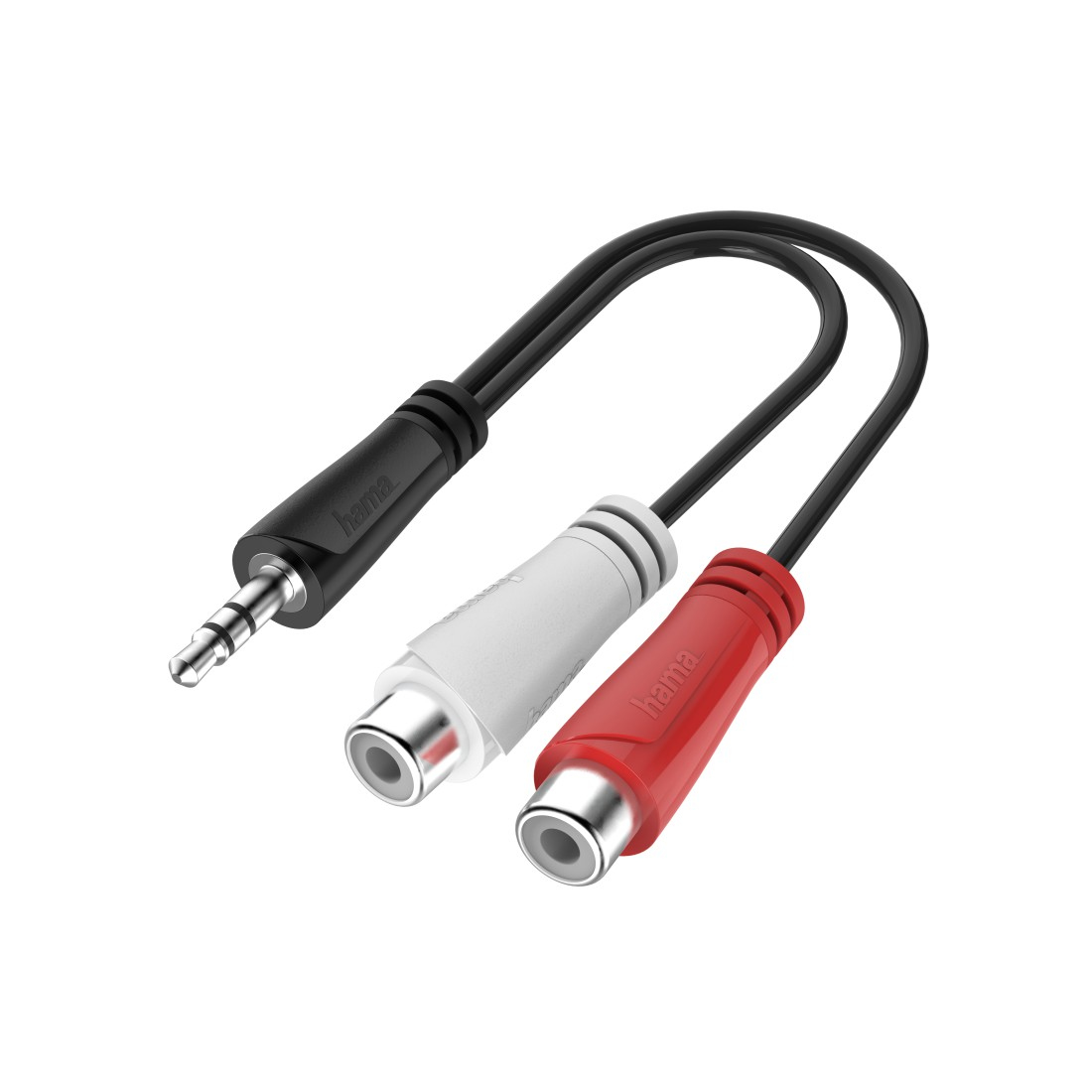 Resim Hama 00200350 0.15m 3.5mm Erkek - RCA Dişi Ses Kablosu, Siyah