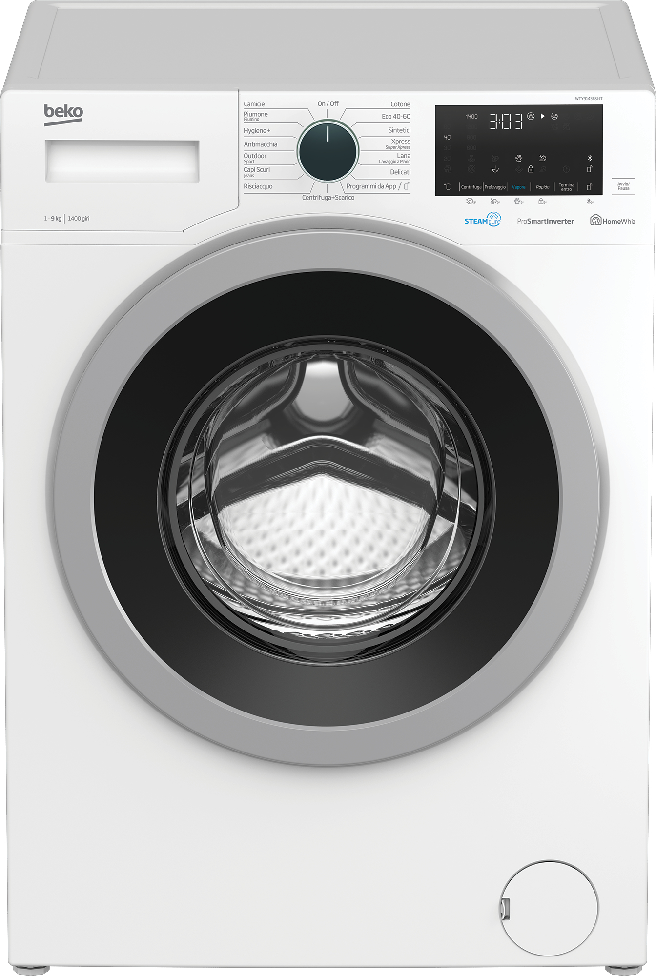 Beko WTY91436SI-IT — vue 1 sur 7