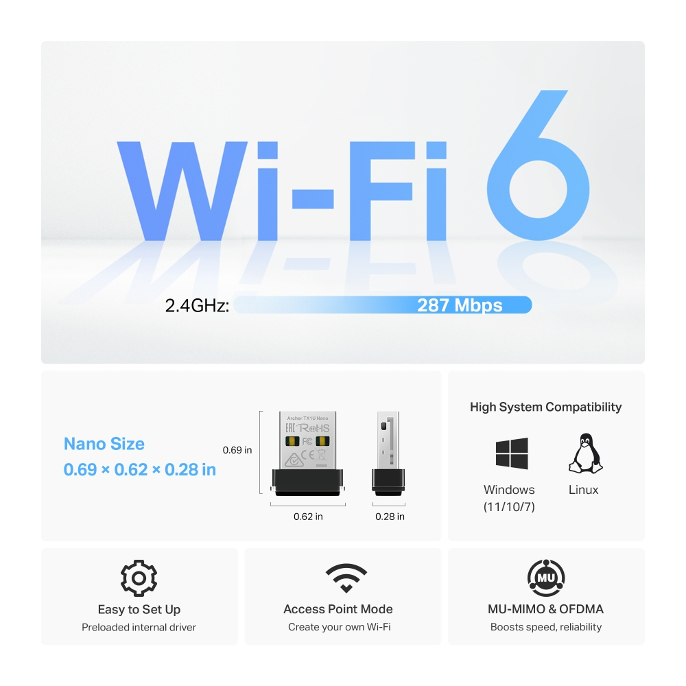 TP-Link AX300 WLAN 287 Mbit/s – image 4
