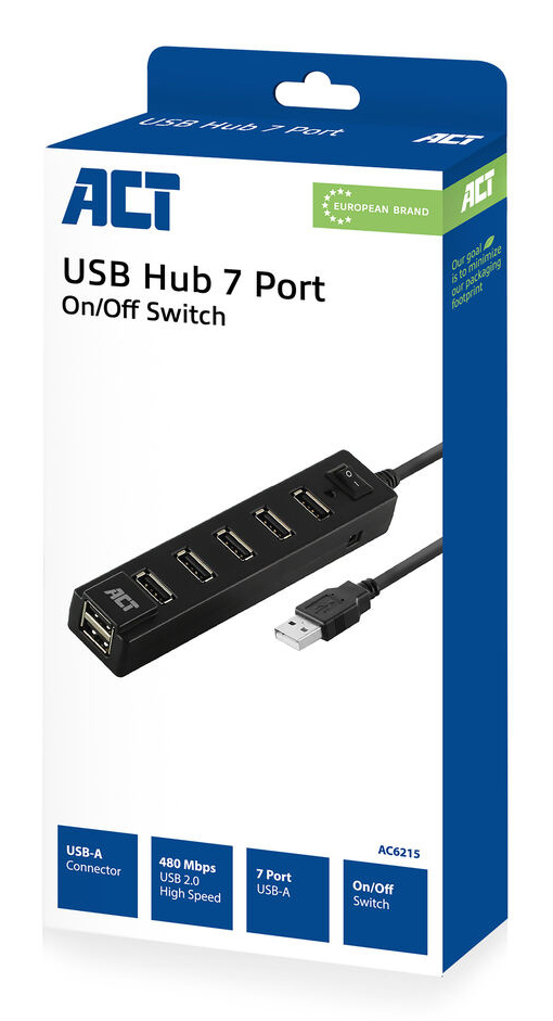 ACT USB hub 7 port, on/off switch – image 6