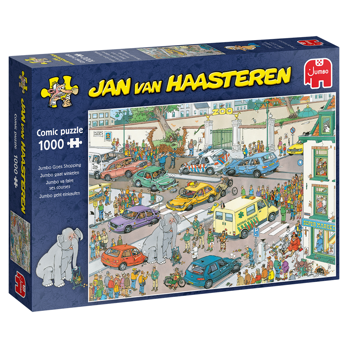 Jan van Haasteren Goes Shopping 1000 pcs Puzzle 1000 pz Fumetti