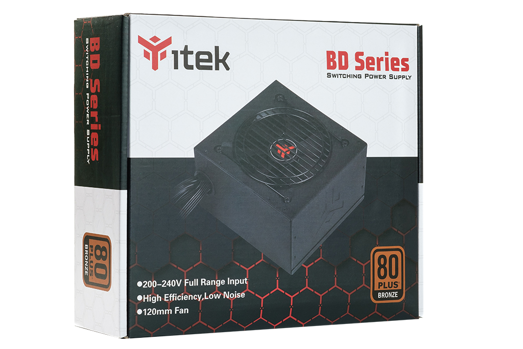 itek BD500 power supply unit 500 W 24-pin ATX ATX Black image 2