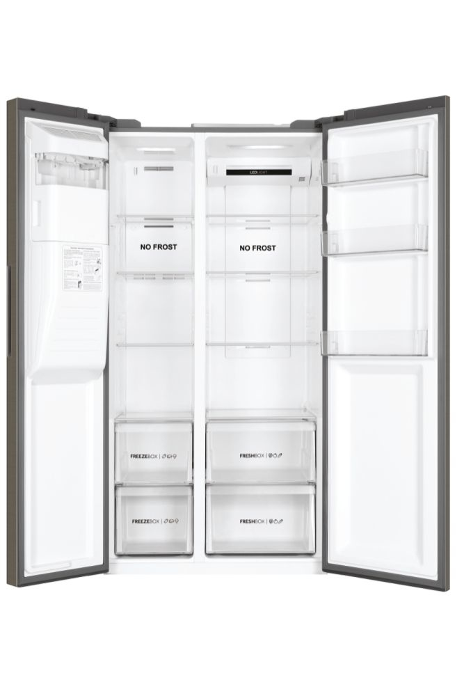 Haier SBS 90 Series 3 HSR3918FIMP side-by-side refrigerator Freestanding – image 2