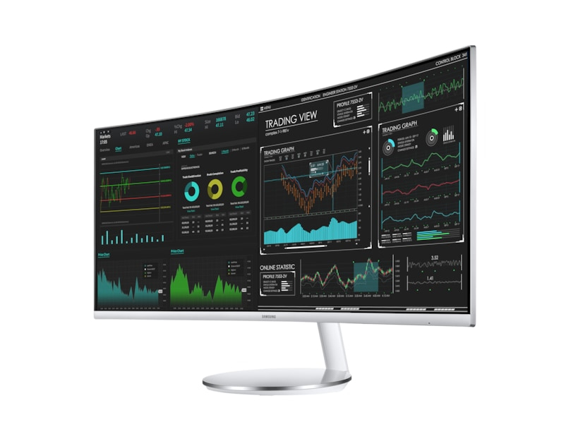 Samsung C34J791WTR computer monitor 86.4 cm (34″) 3440 x 1440 pixels UltraWide Quad HD QLED Grey image 23