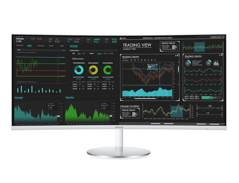 Samsung C34J791WTR computer monitor 86.4 cm (34″) 3440 x 1440 pixels UltraWide Quad HD QLED Grey image 19