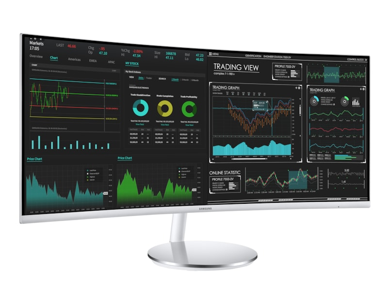 Samsung C34J791WTR computer monitor 86.4 cm (34″) 3440 x 1440 pixels UltraWide Quad HD QLED Grey image 20