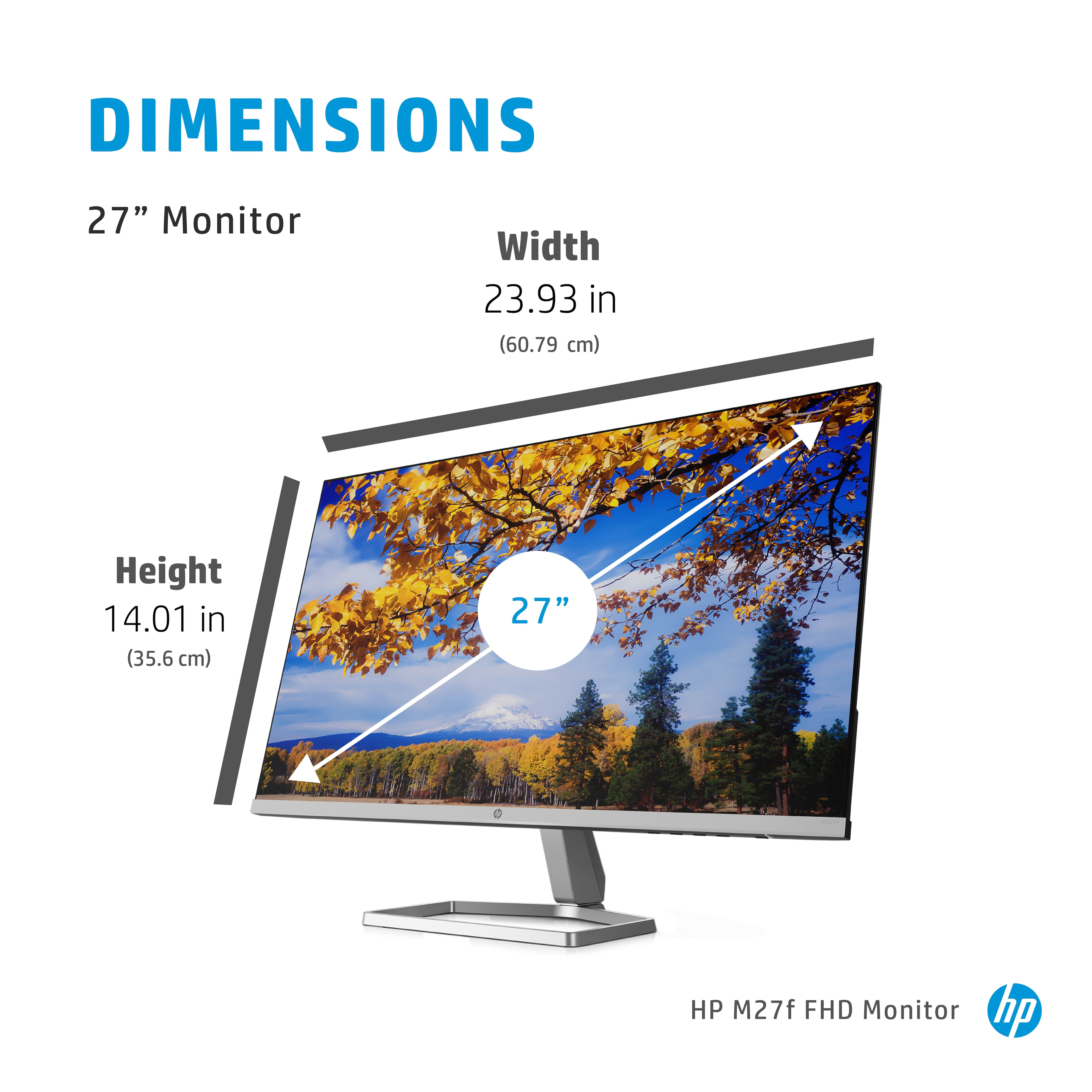 Specs HP M27f FHD Monitor 2G3D3AA#ABB