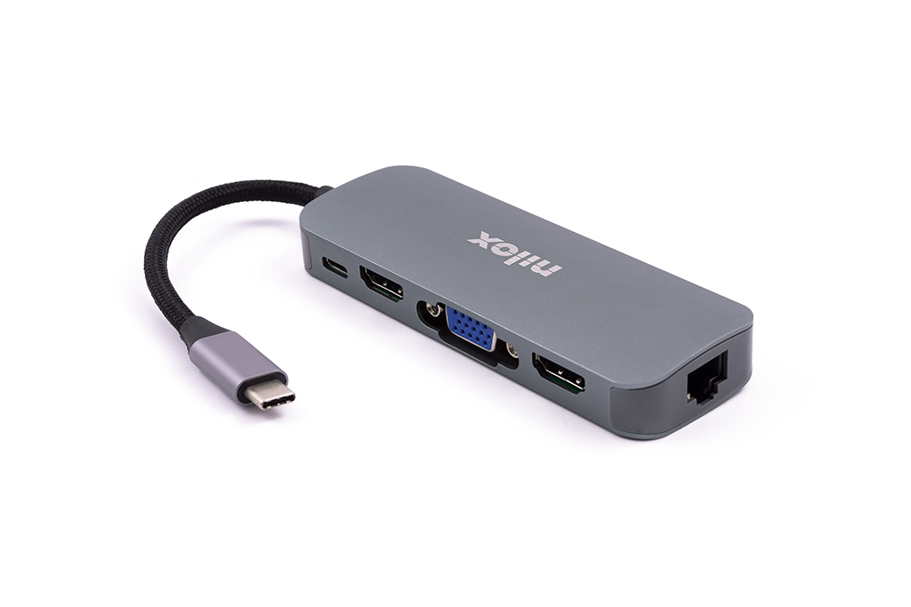 Nilox - Docking station - USB-C - VGA, …