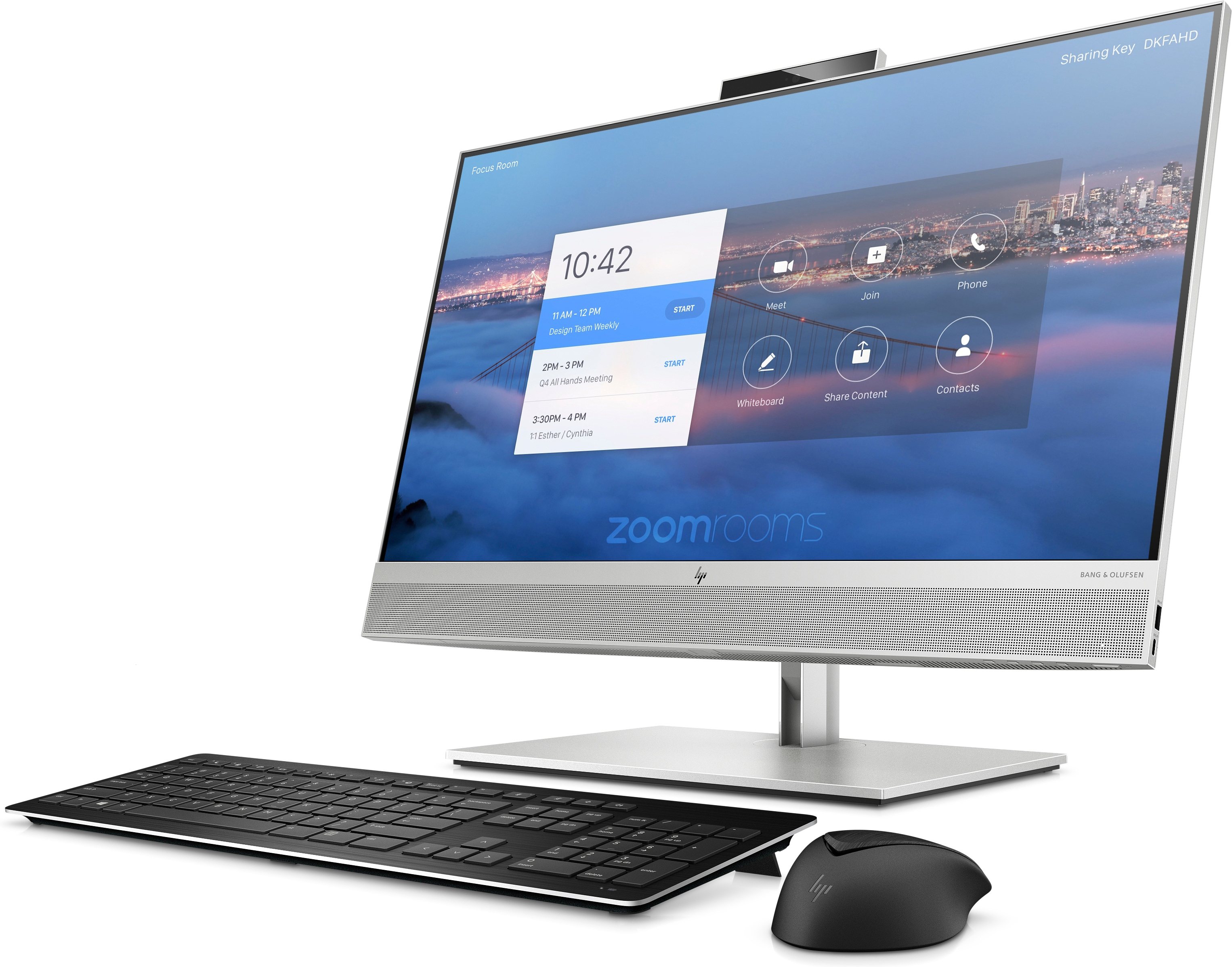 HP Collaboration G6 Intel® Core™ i5 i5-10500 68.6 cm (27″) 2560 x 1440 pixels All-in-One PC 8 GB DDR4-SDRAM 128 GB SSD Windows 10 IoT Enterprise Wi-Fi 6 (802.11ax) Silver image 2