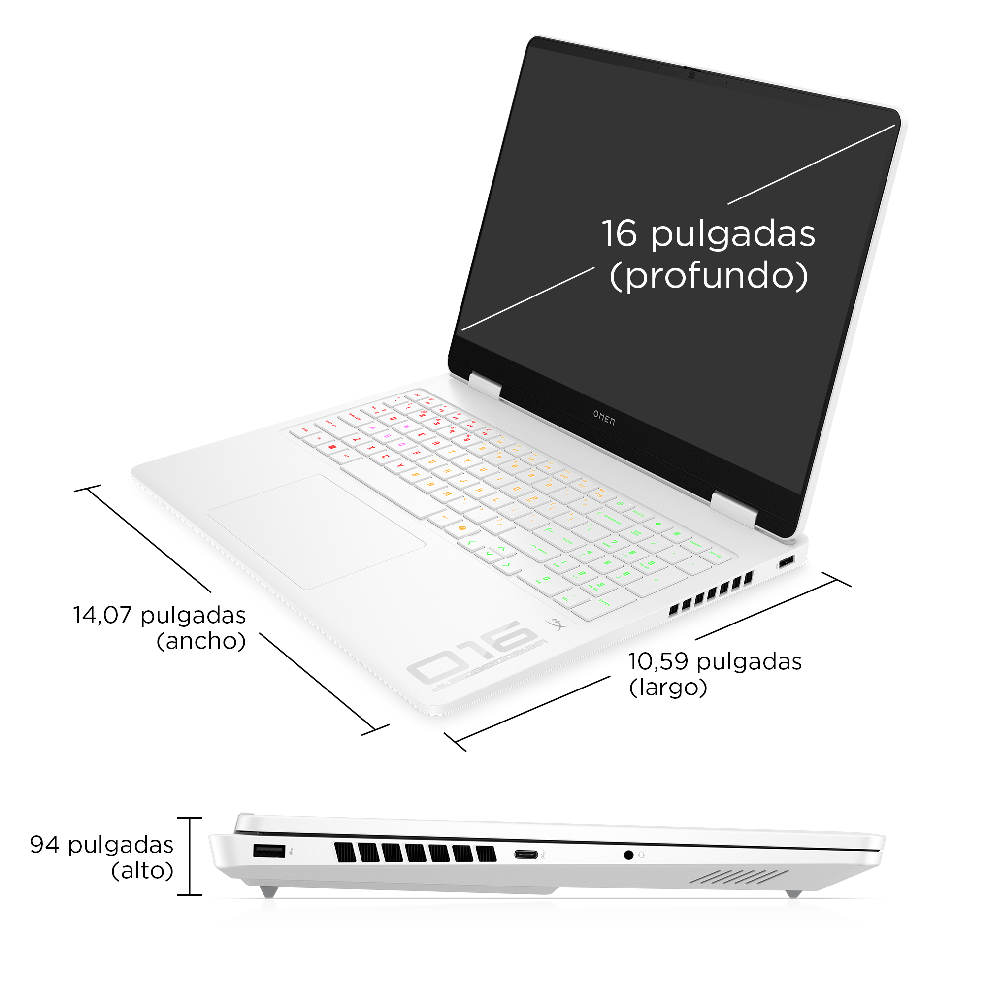 Portátil gaming - HP OMEN 16-am0027ns, 16 " 2K, Intel® Core™ i9-14900HX, 32GB RAM, 1TB SSD, GeForce RTX™ 5060, Sin sistema operativo - imagen 7