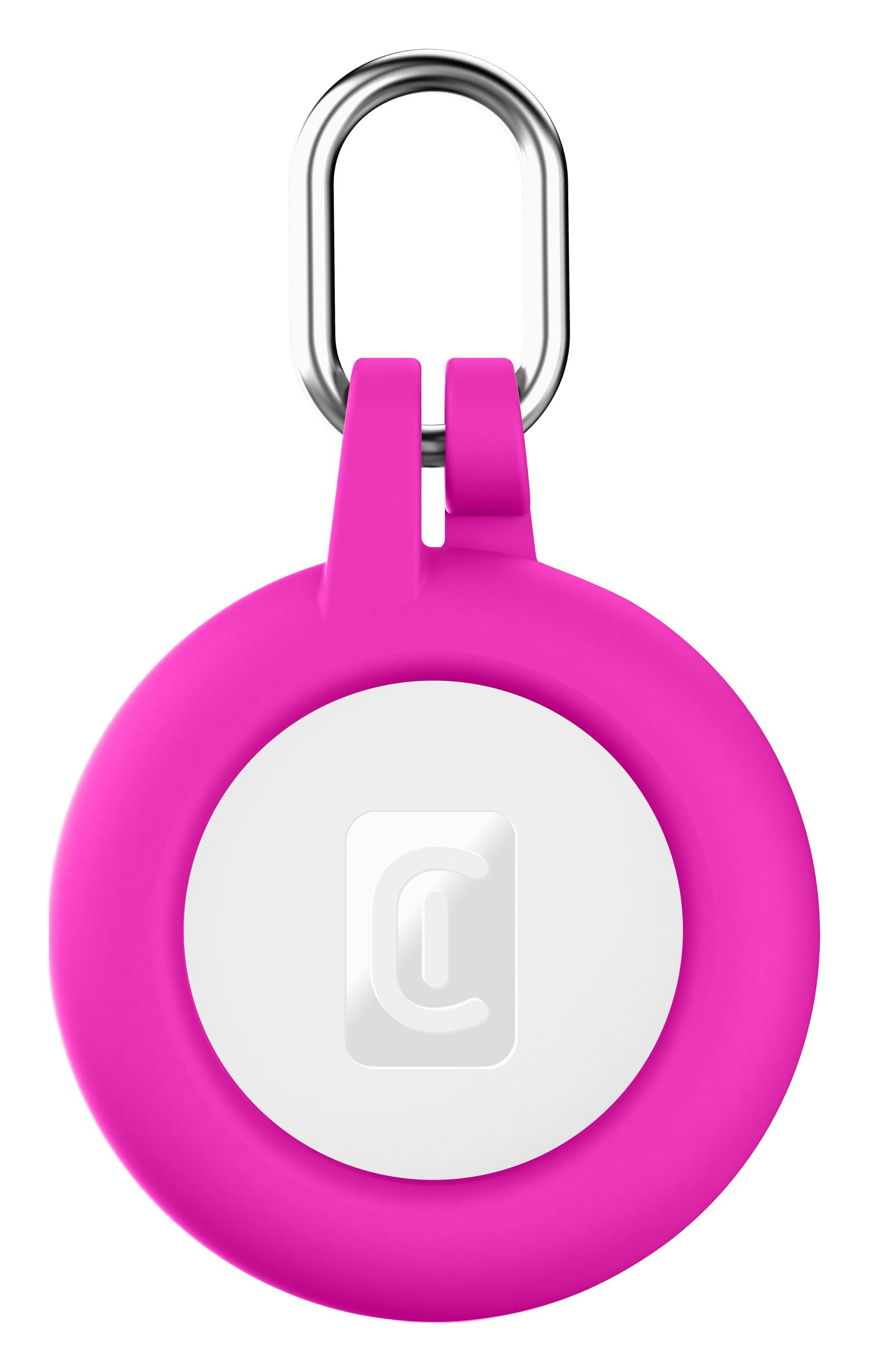 صورة حافظة Cellularline Soft Shell سيليكون لـ Apple AirTag / Tracy Tag - وردي