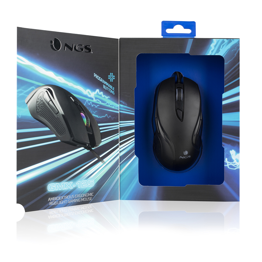 NGS GMX-125 mouse Gaming Ambidextrous USB Type-A Optical 7200 DPI – image 6