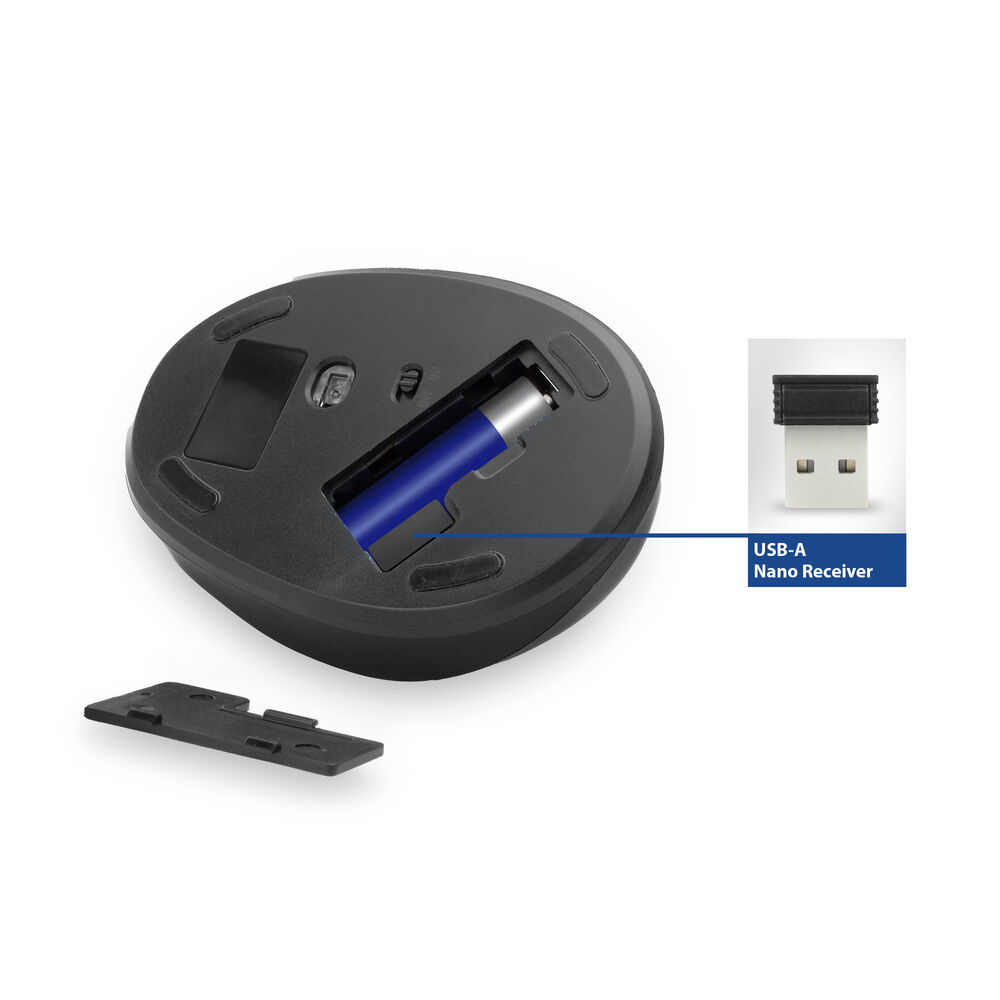 ACT Wireless Ergonomic Mouse 1600 DPI – image 3