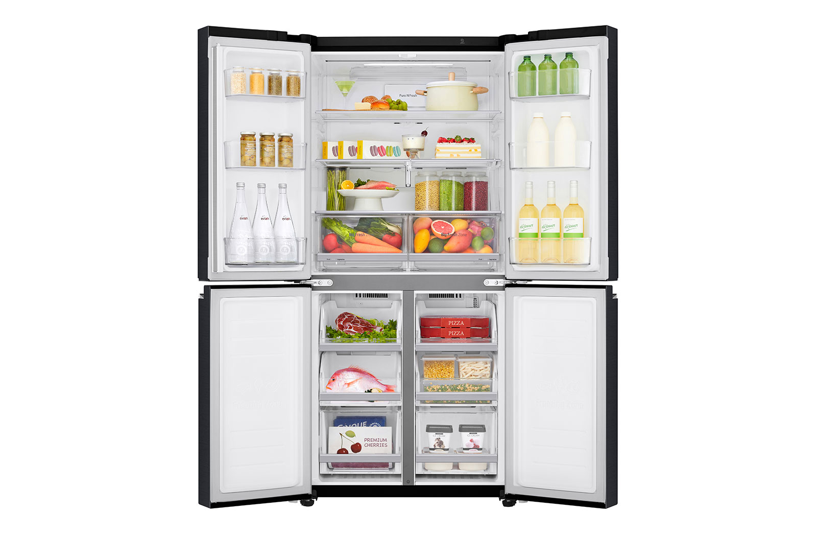 LG GMB844MC4E side-by-side refrigerator Freestanding – image 2