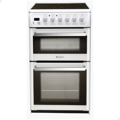 Hotpoint EW48P cooker Freestanding cooker Electric Ceramic hob White