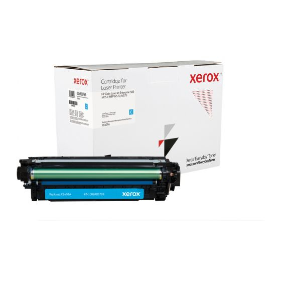 Xerox Cyan Standard Yield Everyday Toner, replacement for HP CE401A